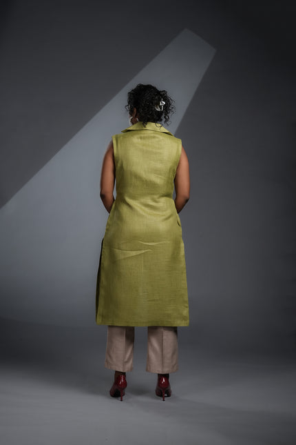 KHALEESI INSPIRED LONGLINE NOTCHED COLLAR BLAZER