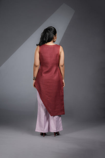 VALKYRIE INSPIRED LONGLINE ASYMMETRICAL TOP