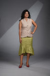 GLORIA DELGADO INSPIRED RUFFLED VEST