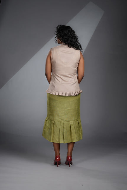 GLORIA DELGADO INSPIRED HIGHLOW FISH CUT SKIRT