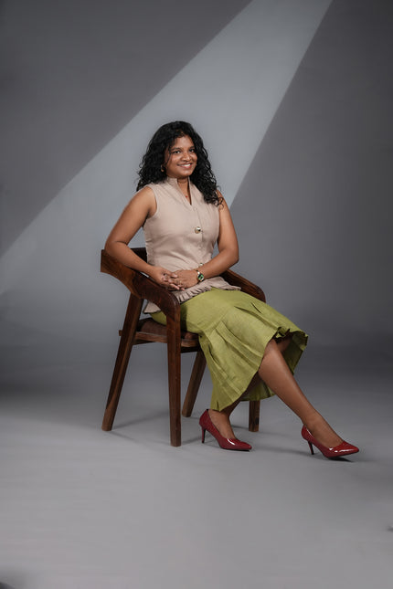 GLORIA DELGADO INSPIRED HIGHLOW FISH CUT SKIRT